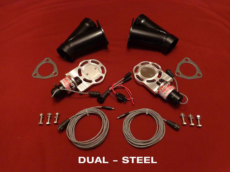 Badlanz HPE Dual 3.0 Inch Electric Exhaust Cutout Steel Y Kit